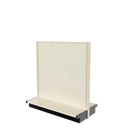 Lozier Gondola Double Sided Starter, Platinum Off-White, 48W x 54H x 13D P453V-ST